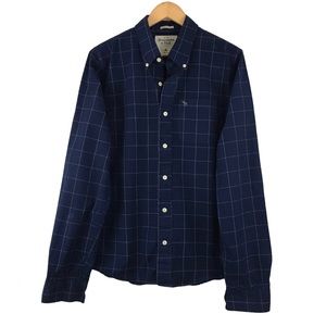 Abercrombie & Fitch Long Sleeve Button Down Striped Casual Dress Shirt Size XL
